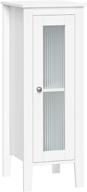 🏢 stylish and space-saving: riverridge prescott slim single door floor cabinet in white logo