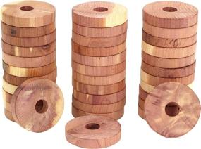 img 3 attached to Enhance Clothing and Cloth Storage 🌲 with Iconikal Aromatic Wood Cedar Rings - 36-Count