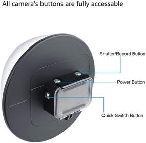 img 2 attached to 📷 SOONSUN 6'' Водонепроницаемый чехол для глубоководного погружения с крышкой объектива подводного купола для камеры DJI Osmo Action - способен на фотографирование на глубине до 45 м (147 футов)