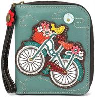 🌻 stylish and functional chala zip around sunflower brown wallet - women's handbags & wallets logo