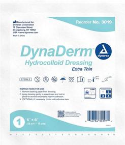 img 1 attached to 🩹 Dynarex Dynaderm Hydrocolloid Dressing, Size 6 x 6 Inches, Pack of 5