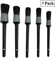 lucklyjone 5 pieces car detailing brush kit for cleaning car interior exterior logo