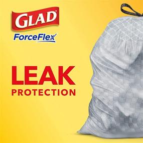 img 1 attached to Glad ForceFlex Tall Kitchen Drawstring Trash Bags - Citrus & Zest Scented, 13 Gallon, 40 Count (Package May Vary): Premium Quality and Convenience for Hassle-Free Disposal