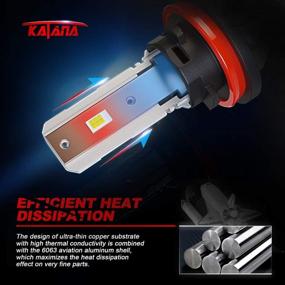 img 1 attached to 💡Высокопроизводительные лампы для противотуманных фар KATANA H11 с чипами 5530, 2800 люмен, сверхяркий 6500K ксеноново-белый цвет