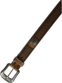 img 2 attached to Ariat Mens Basket Circle Concho Men's Accessories in Belts