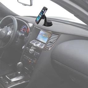 img 1 attached to WixGear Universal Magnetic Car Mount Holder for Cell Phones - Swift-Snap Windshield and Dashboard Mount