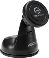 wixgear universal magnetic car mount holder for cell phones - swift-snap windshield and dashboard mount logo