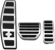 mymoccy накладка на педаль ножки для опоры стопы тормоза и газа для land rover discovery 3/4 lr3/lr4 2005-2016 range rover sport 2005-2013 l320 - без сверления, нержавеющая сталь логотип