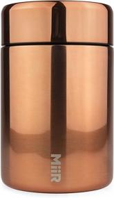 img 4 attached to ☕ MiiR Stainless Steel Coffee Canister: Airtight Storage for Coffee, Tea, and More, Portable Container with Copper Finish