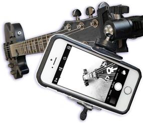 img 4 attached to Guitar Ukulele Smartphone Mount Holder for Cell Phones & GoPro Action Cameras: Enhanced SEO