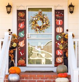 img 3 attached to 🍁 Fall Harvest 20-Inch Front Door Wreath with Hydrangea Floral, Cotton, Pine Cone, Berries, Eucalyptus, and Olive Leaves - Ideal for Fall and Thanksgiving Decorations