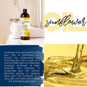 img 3 attached to Pure Sunflower Oil: Cold Pressed, Unrefined for Healthy Skin, Hair, and Face - Rich in Vitamin E