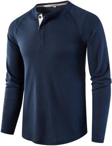 img 4 attached to LOCALMODE Casual Sleeve Shirts Charcoal Men's Clothing