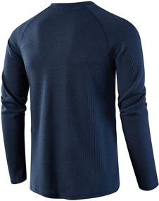 img 2 attached to LOCALMODE Casual Sleeve Shirts Charcoal Men's Clothing