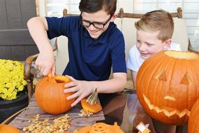 img 1 attached to 🎃 The Stack-O-Lantern Pumpkin Stacking Kit - Ultimate Carving and Pumpkin Light Display Set by the creators of The Eggmazing Egg Decorator and The Treemendous Ornament Decorator