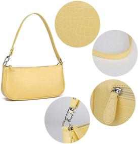 img 1 attached to Barabum Classic Shoulder HandBag 4 Yellow