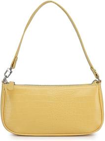 img 4 attached to Barabum Classic Shoulder HandBag 4 Yellow