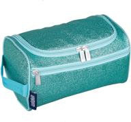 💼 wildkin toiletry bag – multifunctional, spacious & ideal sized for overnight travel – bpa-free (blue glitter) logo