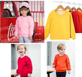 img 2 attached to Thermal Fleece Christmas Sweatshirts Pullover Apparel & Accessories Baby Boys