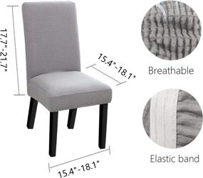 img 3 attached to 🪑 Elastic Dining Chair Covers: Washable and Kitchen-friendly Solutions