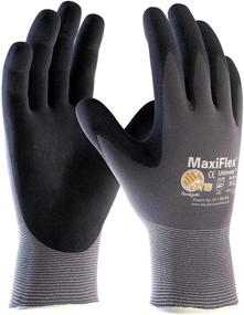 img 3 attached to 🧤 MaxiFlex ATG 34-874 Gloves: 3 Pairs Set with Nitrile Micro-Foam Grip - Superior Abrasion Resistance and Exceptional Grip