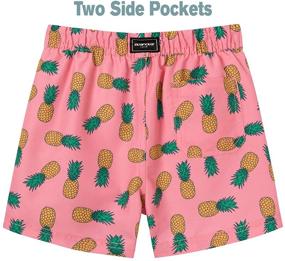 img 3 attached to 👦 Boys Swim Trunks - SURF CUZ Toddler Swim Shorts - Little Boys Bathing Suit Swimsuit - Kids Quick Dry Swimwear