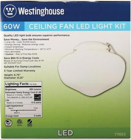 img 2 attached to 💡 Westinghouse Lighting 77853 1-Light School Kit with Frosted White Schoolhouse Ceiling Fan