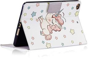 img 3 attached to 🦄 Besoar iPad Mini Case - Cute White Unicorn Cartoon Design for Girls, Women, and Kids - 3D Soft Leather Silicone - Fun and Funny Kawaii Cover - Compatible with iPad Mini 1-5