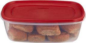 img 4 attached to Rubbermaid Easy Find Lids Food Storage Container - 2.5 Gallon Size, Racer Red - Convenient and Secure Storage Solution