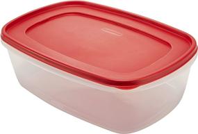 img 2 attached to Rubbermaid Easy Find Lids контейнер для хранения пищи - размер 2,5 галлона, Racer Red - удобное и надежное решение для хранения