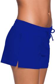 img 2 attached to WILLBOND Women's Plus Size Swimsuit Shorts Tankini Swim 👙 Briefs Boardshort Summer Swimwear Beach Trunks for Girls - Enhanced SEO