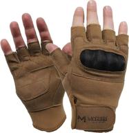 🧤 hard knuckle tactical half finger gloves - fingerless for combat training, hunting, paintball & outdoor sports logo