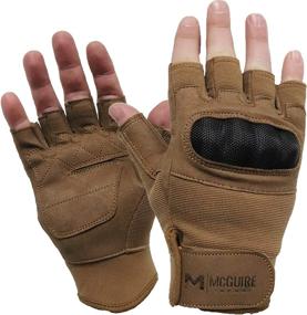 img 1 attached to 🧤 Hard Knuckle Tactical Half Finger Gloves - Fingerless for Combat Training, Hunting, Paintball & Outdoor Sports