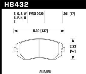 img 1 attached to 🔥 Hawk Performance HB432F.661: Разблокируйте превосходную производительность тормозных колодок