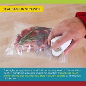 img 2 attached to 🔒 Vesta Precision Vacuum Sealer - Handheld Vac 'n Seal: Extending Food Freshness with Powerful and Fast Vacuum Technology