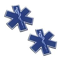 reflective backing paramedic emergency medical logo
