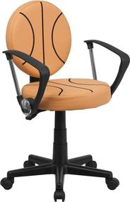 img 3 attached to Swivel Task Office Chair with Arms: Flash Furniture Basketball-Inspired Design for Added Fun