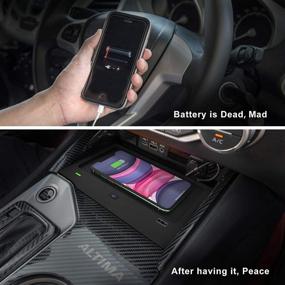 img 2 attached to 📱 CarQiWireless Беспроводное Зарядное Устройство для Nissan Altima L34 2019-2021 - Беспроводная Зарядная Подушка для Телефона для S/SR/SV/SR VC-Turbo/SL/Platinum/latinum VC-Turbo/Edition One - Аксессуары