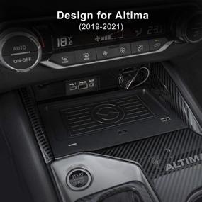 img 3 attached to 📱 CarQiWireless Беспроводное Зарядное Устройство для Nissan Altima L34 2019-2021 - Беспроводная Зарядная Подушка для Телефона для S/SR/SV/SR VC-Turbo/SL/Platinum/latinum VC-Turbo/Edition One - Аксессуары