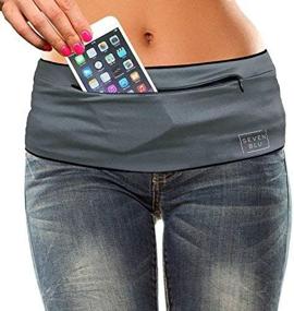 img 2 attached to SevenBlu Hip - Fashion Money Belt/Extra Pocket/Running Belt - Best Stylish Travel Wallet or Mini Purse - Zipper Closure - Fits iPhone 6 Plus - Smartphone Pocket