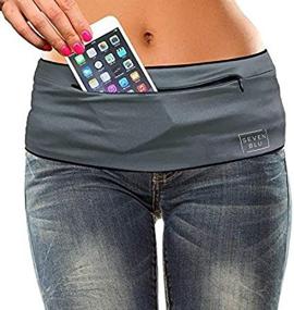 img 4 attached to SevenBlu Hip - Fashion Money Belt/Extra Pocket/Running Belt - Best Stylish Travel Wallet or Mini Purse - Zipper Closure - Fits iPhone 6 Plus - Smartphone Pocket