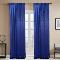 navy blue sequin backdrop curtains - 2ftx8ft, 2 panels sparkly background drapes for party, birthday, wedding decor - by hmqiang logo