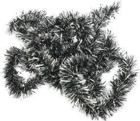 img 2 attached to 🎄 Dazzling 20 Foot Tinsel Garland for Festive Christmas Decorations - Non-Lit for Indoor/Outdoor Use - Premium Quality Artificial Greenery for Home, Garden, or Wedding Parties (Silver)