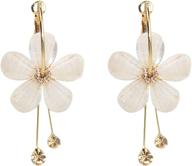 yunxi acrylic petal zircon tassels flower earring: radiant sunflower drop design logo