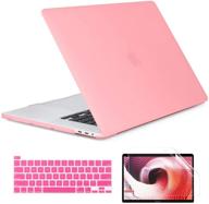 👩 batianda macbook pro 13 2019 2018 2017 2016 release a2159 a1989 a1706 pink case + keyboard cover + screen protector logo