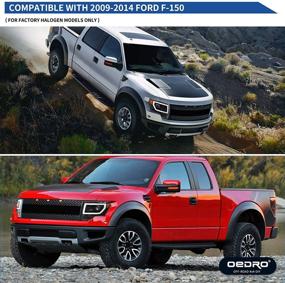 img 2 attached to Сборка передних фар OEDRO для Ford F150 2009-2014 с LED-фарами - оранжевый отражатель, водитель и пассажир