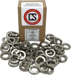 img 1 attached to 🔒 Stainless 1/2 Lockwashers (50 Pieces) - High-Quality 304 Stainless Steel, Durable and Reliable (1/2 Lockwasher)