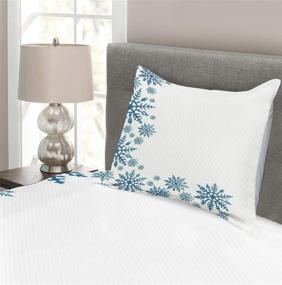 img 2 attached to Lunarable Snowflake Bedspread: Festive Decor for Kids' Home Store