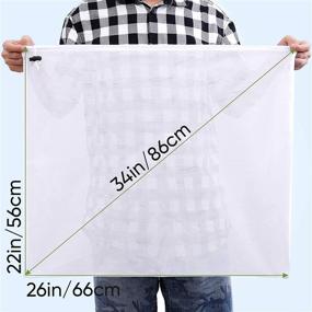 img 3 attached to 🛍️ 3 Pack Reusable Brew Mesh Bags - Extra Large Size (26" x 22") for 5 Gallon Home Brewing - Perfect for Fruit Cider, Apple, Grape, Wine, and Beer Making - Press Drawstring Included