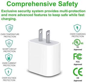 img 3 attached to 🔌 Efficient USB C Charger 18W PD Fast Charger for iPhone 12/11/11 Pro Max/XS/XR/8/SE, Pixel 3/4, Galaxy S10+/S10/S9 & More